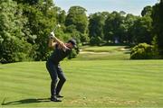 29 June 2021; Rory McIlroy of Northern Ireland watches his tee shot on the 14th hole during a practice round before the Dubai Duty Free Irish Open Golf Championship at Mount Juliet in Thomastown, Kilkenny. Photo by Ramsey Cardy/Sportsfile