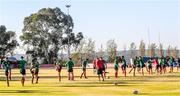 29 June 2021; Players warming up during British and Irish Lions Squad Training at St Peter's College in Johannesburg, South Africa. Photo by Sydney Seshibedi/Sportsfile