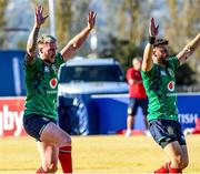 29 June 2021; Stuart Hogg, left, and Ali Price during British and Irish Lions Squad Training at St Peter's College in Johannesburg, South Africa. Photo by Sydney Seshibedi/Sportsfile