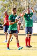 29 June 2021; Chris Harris, left, and Ken Owens during British and Irish Lions Squad Training at St Peter's College in Johannesburg, South Africa. Photo by Sydney Seshibedi/Sportsfile