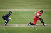 30 June 2021; Jack Carty of Munster Reds during the Cricket Ireland InterProvincial Cup 2021 match between Northern Knights and Munster Reds at Bready Cricket Club in Stormont in Belfast. Photo by David Fitzgerald/Sportsfile