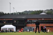 30 June 2021; Paul Stirling of Northern Knights in action during the Cricket Ireland InterProvincial Cup 2021 match between Northern Knights and Munster Reds at Bready Cricket Club in Stormont in Belfast. Photo by David Fitzgerald/Sportsfile