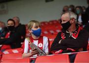 26 June 2021; Sligo Rovers supporters during the SSE Airtricity League Premier Division match between Sligo Rovers and Bohemians at The Showgrounds in Sligo. Photo by David Fitzgerald/Sportsfile