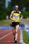 27 June 2021; Joe Mooney of Adamstown AC, Wexford, competing in the Men's 10000m Walk during day three of the Irish Life Health National Senior Championships at Morton Stadium in Santry, Dublin. Photo by Sam Barnes/Sportsfile