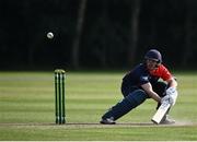 30 June 2021; John Matchett of Northern Knights during the Cricket Ireland InterProvincial Cup 2021 match between Northern Knights and Munster Reds at Bready Cricket Club in Stormont in Belfast. Photo by David Fitzgerald/Sportsfile