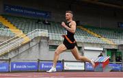 27 June 2021; Marcus Lawler of Clonliffe Harriers AC, Dublin, competing in the Men's 200m heats during day three of the Irish Life Health National Senior Championships at Morton Stadium in Santry, Dublin. Photo by Sam Barnes/Sportsfile