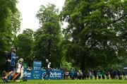 1 July 2021; Martin Kaymer of Germany watches his shot from the 11th tee box during day one of the Dubai Duty Free Irish Open Golf Championship at Mount Juliet Golf Club in Thomastown, Kilkenny. Photo by Ramsey Cardy/Sportsfile