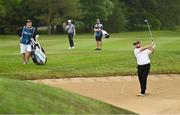 1 July 2021; Shane Lowry of Ireland plays from a bunker on the 10th during day one of the Dubai Duty Free Irish Open Golf Championship at Mount Juliet Golf Club in Thomastown, Kilkenny. Photo by Ramsey Cardy/Sportsfile