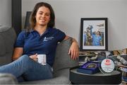 1 July 2021; Noelle Healy pictured at home with some stand-out medals and awards from her career. Noelle was helping to launch the Bord Gáis Energy GAA Legends Tour Series for 2021. The tours start online on Wednesday, 7 July continuing weekly for eight weeks, and can be viewed on Bord Gáis Energy Rewards page - bordgaisenergy.ie/my-rewards. Photo by Brendan Moran/Sportsfile