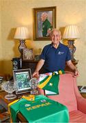 1 July 2021; Sean Boylan pictured at home with some stand-out medals and awards from his career. Sean was helping to launch the Bord Gáis Energy GAA Legends Tour Series for 2021. The tours start online on Wednesday, 7 July continuing weekly for eight weeks, and can be viewed on Bord Gáis Energy Rewards page - bordgaisenergy.ie/my-rewards. Photo by Brendan Moran/Sportsfile