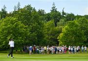 1 July 2021; Shane Lowry of Ireland watches his shot from the fairway on the fifth hole during day one of the Dubai Duty Free Irish Open Golf Championship at Mount Juliet Golf Club in Thomastown, Kilkenny. Photo by Ramsey Cardy/Sportsfile