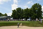 1 July 2021; Jonathan Caldwell of Northern Ireland plays a shot from a bunker onto the ninth green during day one of the Dubai Duty Free Irish Open Golf Championship at Mount Juliet Golf Club in Thomastown, Kilkenny. Photo by Ramsey Cardy/Sportsfile