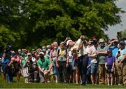 1 July 2021; Rory McIlroy of Northern Ireland plays a shot from the second fairway during day one of the Dubai Duty Free Irish Open Golf Championship at Mount Juliet Golf Club in Thomastown, Kilkenny. Photo by Ramsey Cardy/Sportsfile