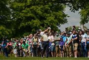 1 July 2021; Rory McIlroy of Northern Ireland plays a shot from the second fairway during day one of the Dubai Duty Free Irish Open Golf Championship at Mount Juliet Golf Club in Thomastown, Kilkenny. Photo by Ramsey Cardy/Sportsfile