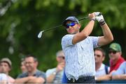 1 July 2021; Dean Burmester of South Africa watches his tee shot from the 10th tee box during day one of the Dubai Duty Free Irish Open Golf Championship at Mount Juliet Golf Club in Thomastown, Kilkenny. Photo by Ramsey Cardy/Sportsfile