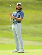 1 July 2021; Tommy Fleetwood of England reacts after a putt on the fifth green during day one of the Dubai Duty Free Irish Open Golf Championship at Mount Juliet Golf Club in Thomastown, Kilkenny. Photo by Ramsey Cardy/Sportsfile