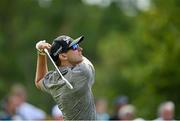 1 July 2021; John Catlin of USA watches his shot from the sixth fairway during day one of the Dubai Duty Free Irish Open Golf Championship at Mount Juliet Golf Club in Thomastown, Kilkenny. Photo by Ramsey Cardy/Sportsfile