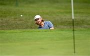 1 July 2021; Tommy Fleetwood of England chips from the bunker on to the first green during day one of the Dubai Duty Free Irish Open Golf Championship at Mount Juliet Golf Club in Thomastown, Kilkenny. Photo by Ramsey Cardy/Sportsfile