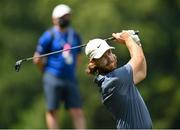 1 July 2021; Tommy Fleetwood of England watches his tee shot from the fourth tee box during day one of the Dubai Duty Free Irish Open Golf Championship at Mount Juliet Golf Club in Thomastown, Kilkenny. Photo by Ramsey Cardy/Sportsfile