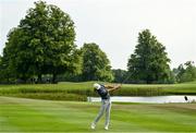 1 July 2021; Tommy Fleetwood of England plays a shot from the 18th fairway during day one of the Dubai Duty Free Irish Open Golf Championship at Mount Juliet Golf Club in Thomastown, Kilkenny. Photo by Ramsey Cardy/Sportsfile