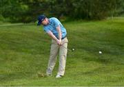 1 July 2021; Gavin Moynihan of Ireland plays a shot on the 18th hole during day one of the Dubai Duty Free Irish Open Golf Championship at Mount Juliet Golf Club in Thomastown, Kilkenny. Photo by Ramsey Cardy/Sportsfile