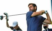 1 July 2021; Robert Rock of England watches his tee shot from the 17th tee box during day one of the Dubai Duty Free Irish Open Golf Championship at Mount Juliet Golf Club in Thomastown, Kilkenny. Photo by Ramsey Cardy/Sportsfile