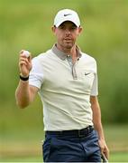 1 July 2021; Rory McIlroy of Northern Ireland on the 18th green on day one of the Dubai Duty Free Irish Open Golf Championship at Mount Juliet Golf Club in Thomastown, Kilkenny. Photo by Ramsey Cardy/Sportsfile