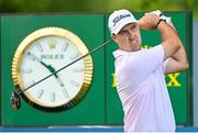 1 July 2021; Niall Kearney of Ireland watches his tee shot on the 17th hole during day one of the Dubai Duty Free Irish Open Golf Championship at Mount Juliet Golf Club in Thomastown, Kilkenny. Photo by Ramsey Cardy/Sportsfile