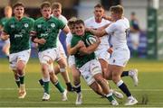 1 July 2021; Alex Kendellen of Ireland breaks away from Fin Smith of England during the U20 Guinness Six Nations Rugby Championship match between Ireland and England at Cardiff Arms Park in Cardiff, Wales. Photo by Gareth Everett/Sportsfile