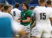 1 July 2021; Alex Soroka of Ireland after scoring a try for his side during the U20 Guinness Six Nations Rugby Championship match between Ireland and England at Cardiff Arms Park in Cardiff, Wales. Photo by Chris Fairweather/Sportsfile