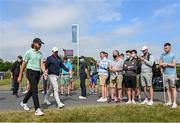 2 July 2021; Tommy Fleetwood of England and Rory McIlroy of Northern Ireland walk to the 17th tee box during day two of the Dubai Duty Free Irish Open Golf Championship at Mount Juliet Golf Club in Thomastown, Kilkenny. Photo by Ramsey Cardy/Sportsfile