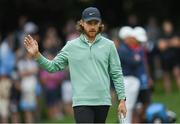 2 July 2021; Tommy Fleetwood of England acknowledges the crowd after a birdie on the 14th during day two of the Dubai Duty Free Irish Open Golf Championship at Mount Juliet Golf Club in Thomastown, Kilkenny. Photo by Ramsey Cardy/Sportsfile