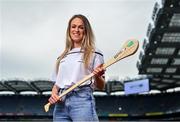 2 July 2021; Galway Camogie player Lorraine Ryan was at Croke Park in Dublin today to help announce that the GPA and Cliona’s Foundation have teamed up as Official Charity Partners. Text FAMILIES to 50300 to donate or go to www.clionas.ie. Photo by Seb Daly/Sportsfile