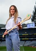 2 July 2021; Galway Camogie player Lorraine Ryan was at Croke Park in Dublin today to help announce that the GPA and Cliona’s Foundation have teamed up as Official Charity Partners. Text FAMILIES to 50300 to donate or go to www.clionas.ie. Photo by Seb Daly/Sportsfile