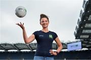 2 July 2021; Meath footballer Marie O’Shaughnessy was at Croke Park in Dublin today to help announce that the GPA and Cliona’s Foundation have teamed up as Official Charity Partners. Text FAMILIES to 50300 to donate or go to www.clionas.ie. Photo by Seb Daly/Sportsfile