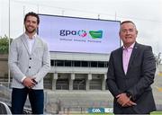 2 July 2021; GPA chief executive officer Tom Parsons, left, and Cliona’s Foundation chief executive officer Brendan Ring were at Croke Park in Dublin today to help announce that the GPA and Cliona’s Foundation have teamed up as Official Charity Partners. Text FAMILIES to 50300 to donate or go to www.clionas.ie. Photo by Seb Daly/Sportsfile
