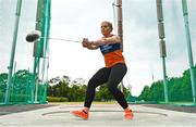 25 June 2021; Megan Moynihan of West Muskerry AC, Cork, competing in the Women's Hammer during day one of the Irish Life Health National Senior Championships at Morton Stadium in Santry, Dublin. Photo by Sam Barnes/Sportsfile