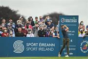 2 July 2021; Thomas Detry of Belgium watches his tee shot from the first tee box during day two of the Dubai Duty Free Irish Open Golf Championship at Mount Juliet Golf Club in Thomastown, Kilkenny. Photo by Ramsey Cardy/Sportsfile