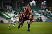 2 July 2021; Patrick Hoban of Dundalk celebrates after scoring his side's first goal during the SSE Airtricity League Premier Division match between Shamrock Rovers and Dundalk at Tallaght Stadium in Dublin. Photo by Stephen McCarthy/Sportsfile