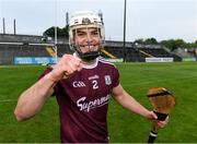 2 July 2021; Shane Morgan of Galway celebrates after the 2020 Electric Ireland GAA All-Ireland Hurling Minor Championship Semi-Final match between Limerick and Galway at Cusack Park in Ennis, Clare. Photo by Matt Browne/Sportsfile
