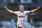 2 July 2021; Liam Burt of Bohemians celebrates after scoring his side's third goal during the SSE Airtricity League Premier Division match between Bohemians and St Patrick's Athletic at Dalymount Park in Dublin. Photo by Seb Daly/Sportsfile