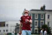 2 July 2021; Killian Cooper of Cobh Ramblers reacts during the SSE Airtricity League First Division match between Bray Wanderers and Cobh Ramblers at Carlisle Grounds in Bray, Wicklow. Photo by Harry Murphy/Sportsfile