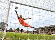 2 July 2021; St Patrick's Athletic goalkeeper Vitezslav Jaros concedes a goal, a freekick scored by Tyreke Wilson of Bohemians, during the SSE Airtricity League Premier Division match between Bohemians and St Patrick's Athletic at Dalymount Park in Dublin. Photo by Seb Daly/Sportsfile