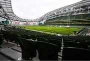3 July 2021; A general view prior to the International Rugby Friendly match between Ireland and Japan at Aviva Stadium in Dublin. Photo by David Fitzgerald/Sportsfile