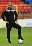3 July 2021; Peamount United manager James O'Callaghan before the SSE Airtricity Women's National League match between Shelbourne and Peamount United at Tolka Park in Dublin. Photo by Eóin Noonan/Sportsfile