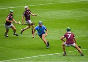 3 July 2021; Rian McBride of Dublin in action against Fintan Burke of Galway during the Leinster GAA Hurling Senior Championship Semi-Final match between Dublin and Galway at Croke Park in Dublin. Photo by Seb Daly/Sportsfile