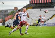 2 July 2021; Georgie Kelly of Bohemians in action against Lee Desmond of St Patrick's Athletic during the SSE Airtricity League Premier Division match between Bohemians and St Patrick's Athletic at Dalymount Park in Dublin. Photo by Seb Daly/Sportsfile