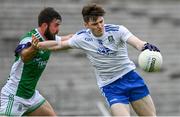 3 July 2021; Stephen O'Hanlon of Monaghan in action against Kane Connor of Fermanagh during the Ulster GAA Football Senior Championship Quarter-Final match between Monaghan and Fermanagh at St Tiernach’s Park in Clones, Monaghan. Photo by Sam Barnes/Sportsfile