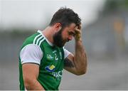 3 July 2021; Kane Connor of Fermanagh dejected after his side's defeat in the Ulster GAA Football Senior Championship Quarter-Final match between Monaghan and Fermanagh at St Tiernach’s Park in Clones, Monaghan. Photo by Sam Barnes/Sportsfile