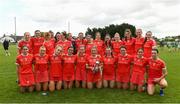 3 July 2021; Cork players with the cup after the Munster Senior Camogie Final match between Cork and Limerick at Drom & Inch GAA in Tipperary.  Photo by Matt Browne/Sportsfile